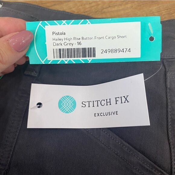 Pistola Hailey High Rise Button Front Cargo Short - Picture 8 of 13